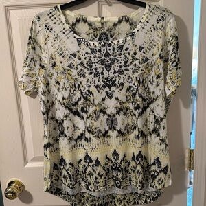 Top 100% polyester longer in back